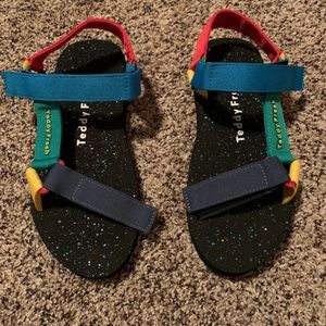 Teddy Fresh sandals Worn once got them cause I thought they were cute.